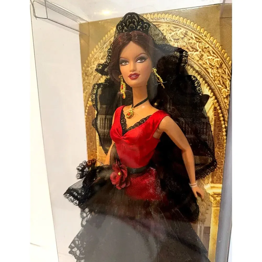 Barbie Spain 2007 Dolls of the World Collection MATTEL Pink Label NRFB - Picture 2 of 9